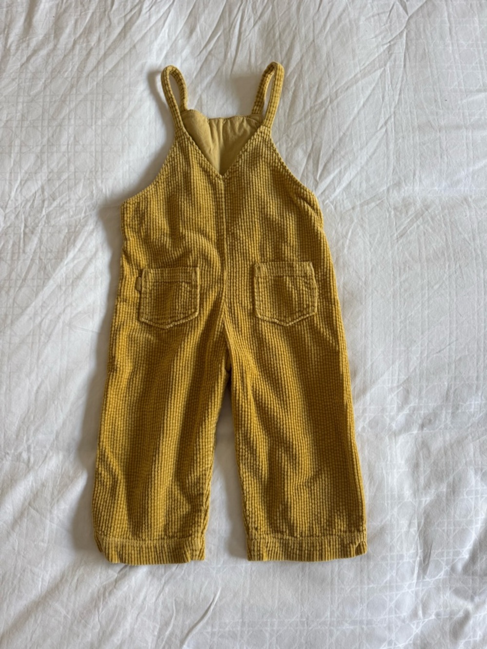 Zara Kids Yellow Corduroy Overalls size 3-4 years - Picture 2 of 4